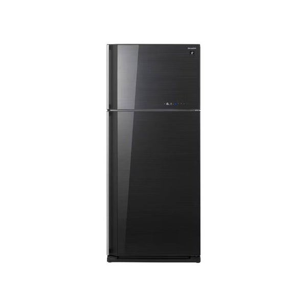 Refrigerator-SHARP-Inverter-No Frost-450 Liter-2 Glass Door-Black-Egypt-10Yrs / SJ-GV58A(BK).