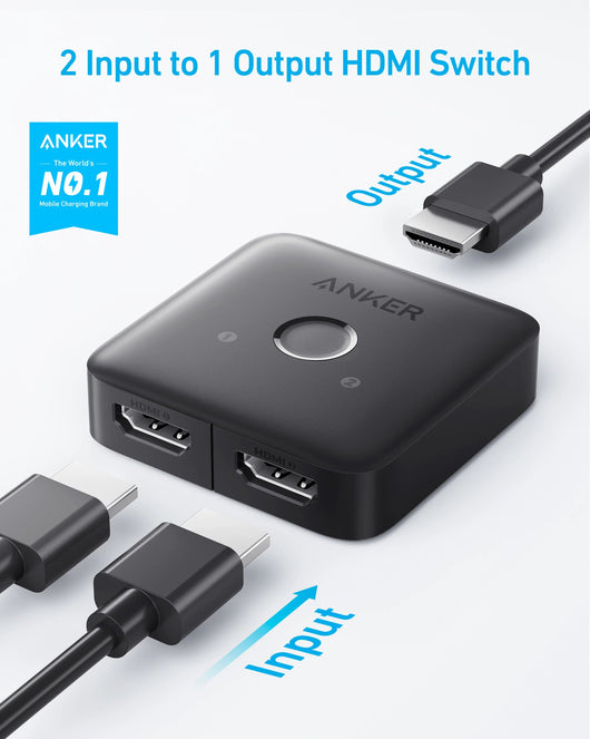 Switch-Anker HDMI (2 in 1 out)-Gray ( A83H10A1 ).