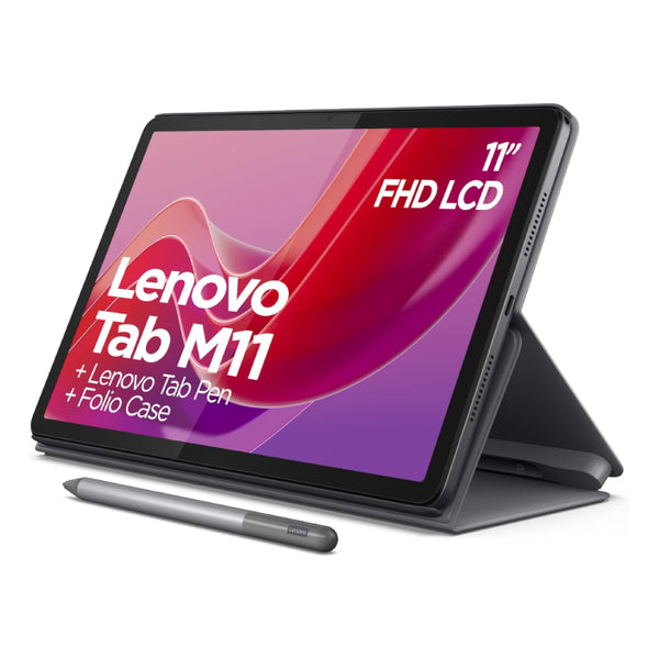 TABLET-LENOVO-M11-8G-128GB-11 Inch- Wi-Fi and calls -LUNA GREY- Folio Case+Pen / TB330XU.