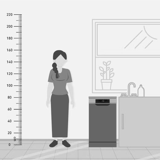 Dishwasher-TORNADO-45 cm-10 Person-7 Program-Digital-Dark Silver-Turky-3Yrs / TDV-FN107DDS.