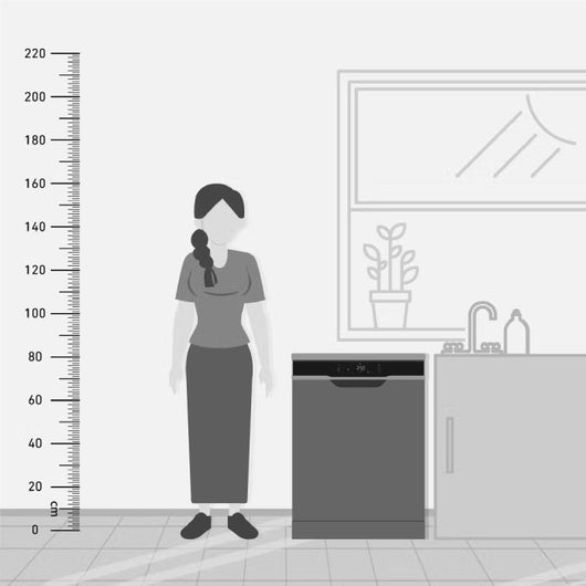 Dishwasher-TORNADO-60 cm-15 Person-8 Program-Digital-Black-Turky-3Yrs / TDV-FN158CBK.