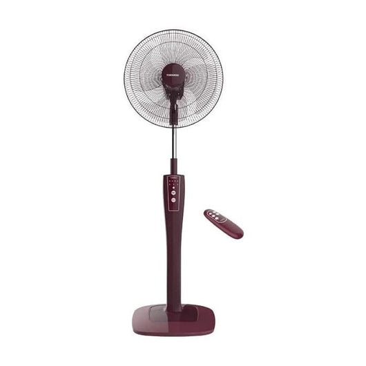 Fan-TORNADO-Stand-16 Inch-4 Blades-Remote-Red-Egypt-5Yrs / TSF-75RED.