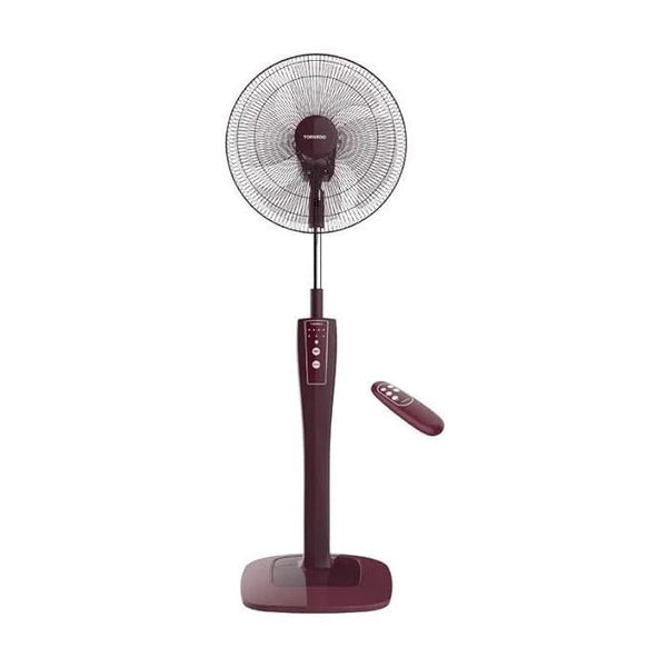 Fan-TORNADO-Stand-16 Inch-4 Blades-Remote-Red-Egypt-5Yrs / TSF-75RED.