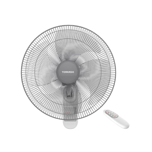 FAN-TORNADO-Wall-16 Inch-4 Plastic Blades-Remote Control-White-Egypt-5Yrs / TWF-30.