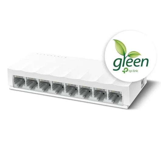 TP LINK-DESKTOP SWTICH-8 PORT-10 / 100 Mbps-LITE WAVE-LS1008.