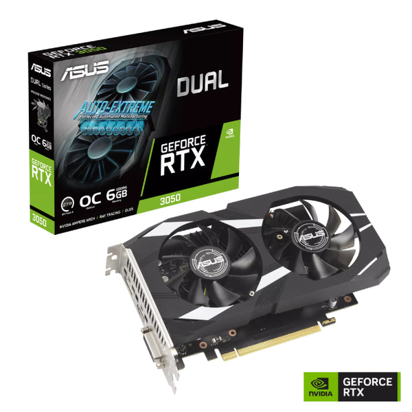 VGA-ASUS-DUAL-NVIDIA GeForce RTX 3050 O6G GDDR6 / 90YV0K60-M0NA00.