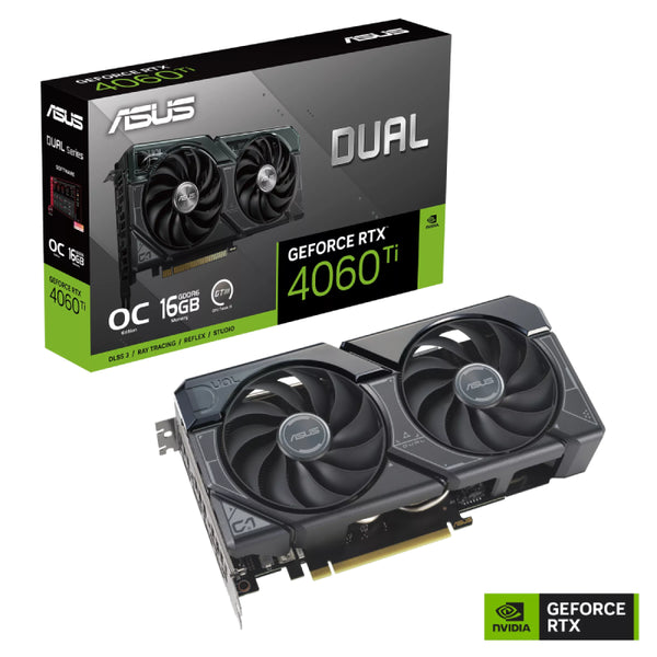 VGA-ASUS-DUAL-NVIDIA GeForce RTX 4060 TI O16G GDDR6-EVO-OC EDITION / 90YV0JH8-M0NA00.