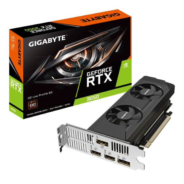 VGA-GIGABYTE-NVIDIA GeForce RTX 3050 OC LOW PROFILE 6G / GV-N3050OC-6GL.