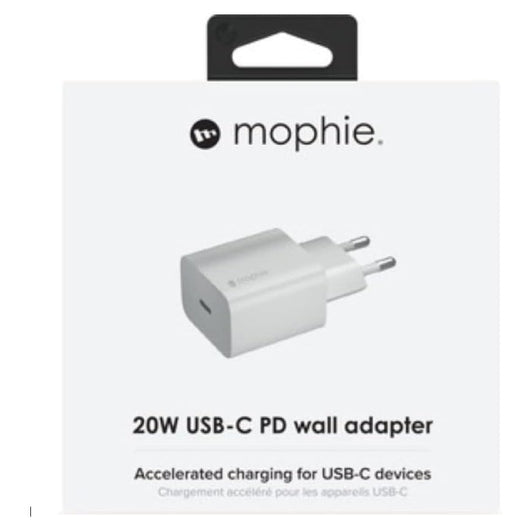 WALL ADAPTER MOPHIE  USB-C 20W-EU WHITE / 409907457.
