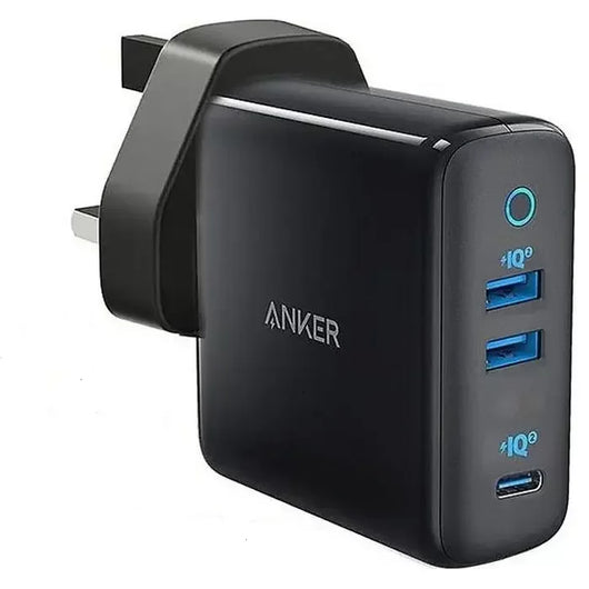 WALL CHARGER-ANKER-3 PORT-65W-B2B-BLACK (A2033H11).