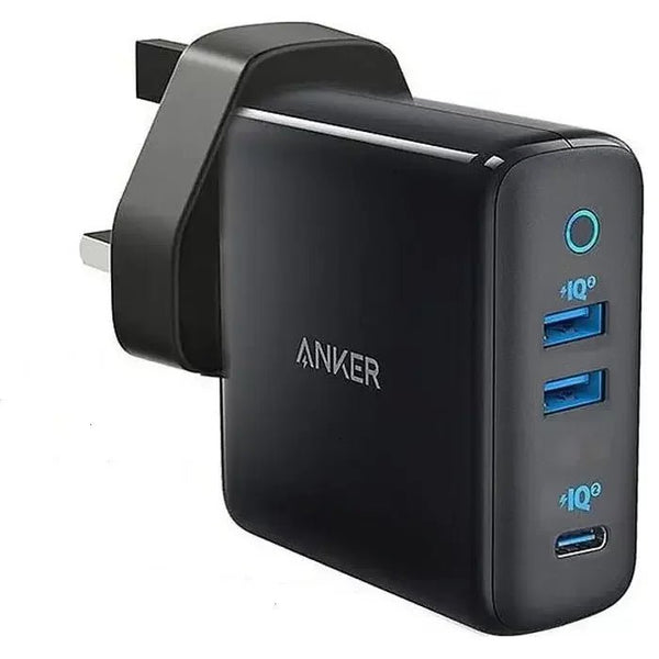 WALL CHARGER-ANKER-3 PORT-65W-B2B-BLACK (A2033H11).