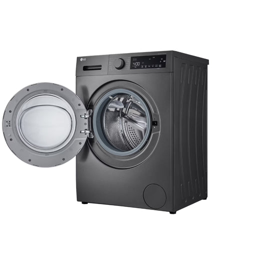 Washing Machine-LG-Front Load-8 KG-AED ALLERGY & STAIN CARE-Dark Silver-Turky-10Yrs / F2T2TYM1S.