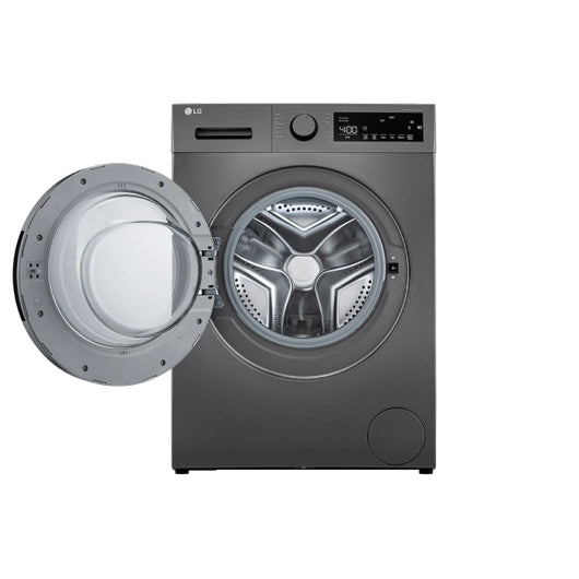 Washing Machine-LG-Front Load-8 KG-AED ALLERGY & STAIN CARE-Dark Silver-Turky-10Yrs / F2T2TYM1S.