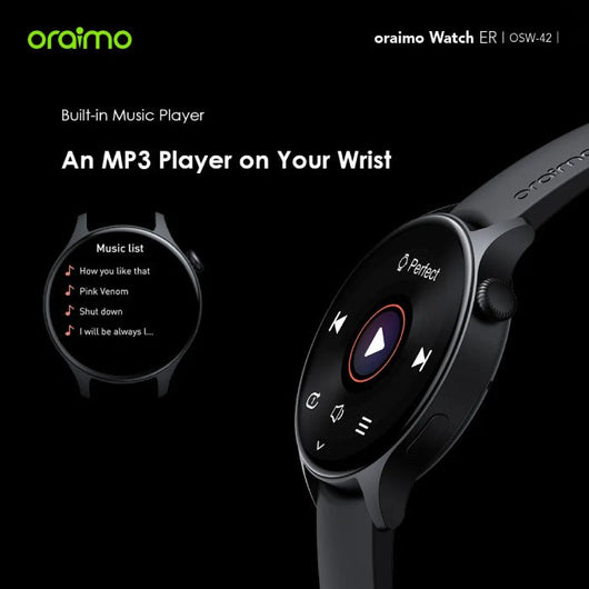 WATCH-SMART-ORAIMO-wireless call-OSW-42-BLACK / 4895180799570.