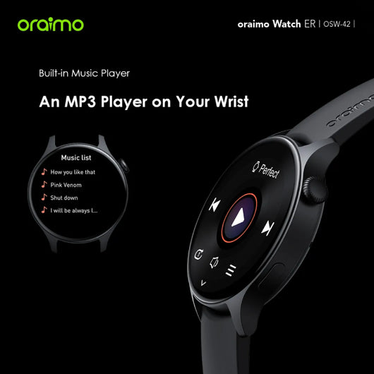WATCH-SMART-ORAIMO-wireless call-OSW-42-BLACK / 4895180799570.