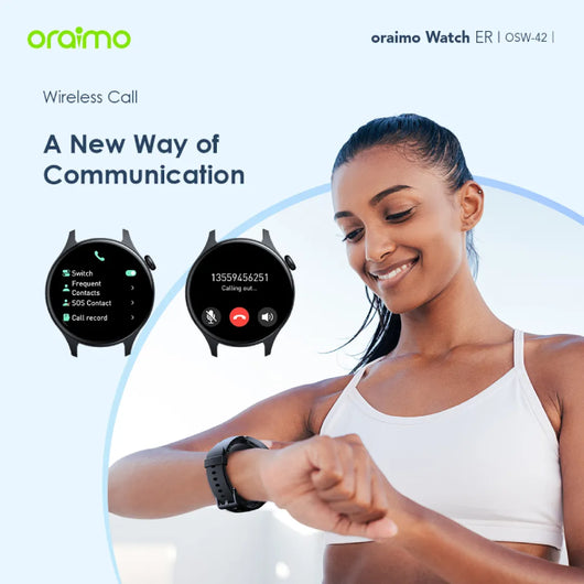 WATCH-SMART-ORAIMO-wireless call-OSW-42-BLACK / 4895180799570.