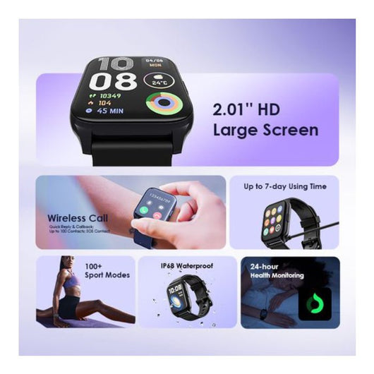 WATCH-SMART-ORAIMO-wireless call-OSW-801-BLACK / 4894947009747.