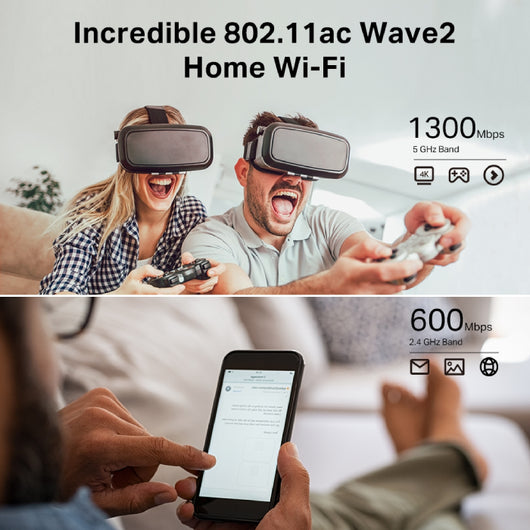 WI-FI ROUTER-TP-LINK-AC1900 Wireless MU-MIMO- HIGH SPEED DUAL BAND FULL GIGABIT PORTS 10X FASTER - 4 ANTENNAS FOR SUPERIOR COVERAGE-ARCHER C80.