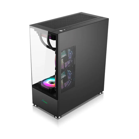 Xander Jupiter 6 ARGB Fan Mid Tower Black Gaming Case + Power 850W PSU.