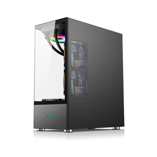 Xander Jupiter 6 ARGB Fan Mid Tower Black Gaming Case + Power 850W PSU.