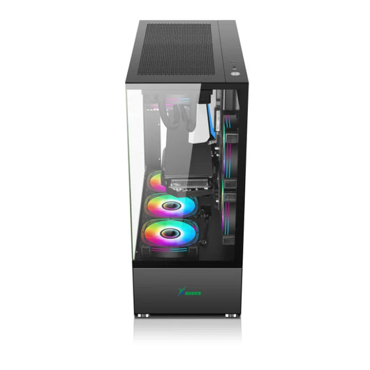 Xander Jupiter 6 ARGB Fan Mid Tower Black Gaming Case + Power 850W PSU.
