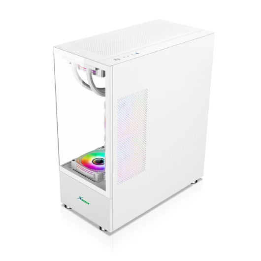 Xander Jupiter 6 ARGB Fan Mid Tower White Gaming Case + Power 850W PSU.