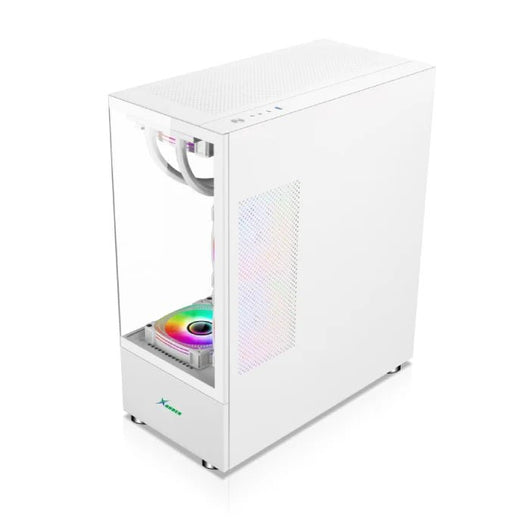 Xander Jupiter 6 ARGB Fan Mid Tower White Gaming Case + Power 850W PSU.