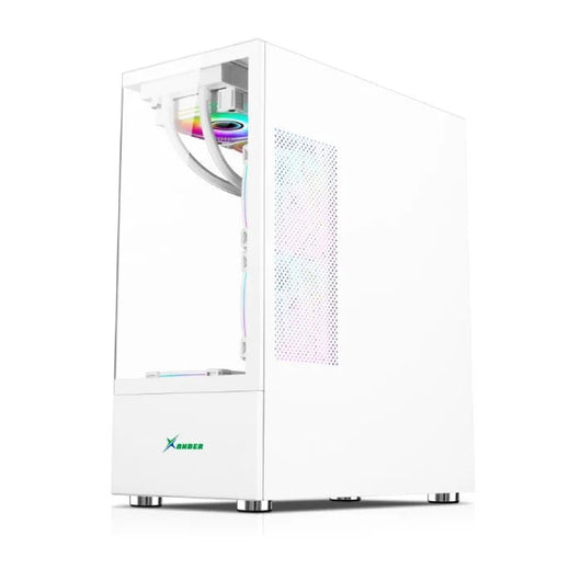 Xander Jupiter 6 ARGB Fan Mid Tower White Gaming Case + Power 850W PSU.