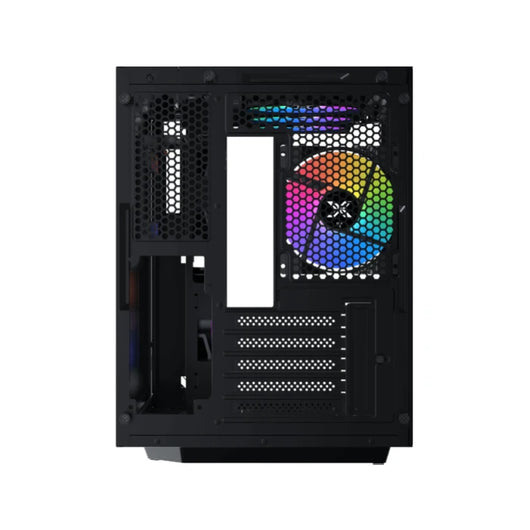 Xigmatek Cubi M 3FAN Rainbow RGB Micro Tower Gaming Case Black - EN47169.