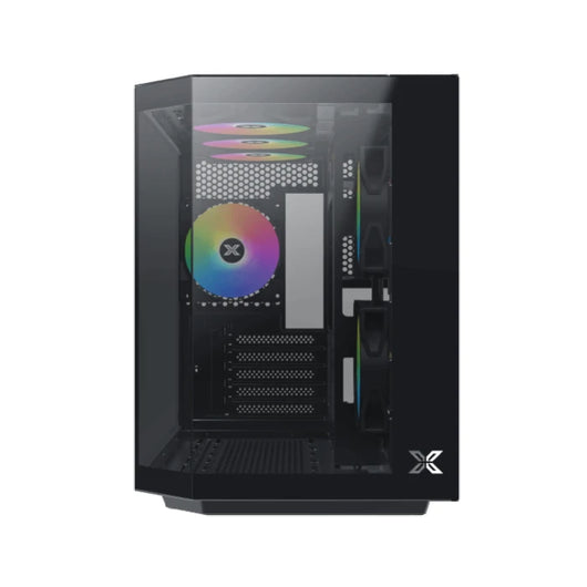 Xigmatek Cubi M 3FAN Rainbow RGB Micro Tower Gaming Case Black - EN47169.