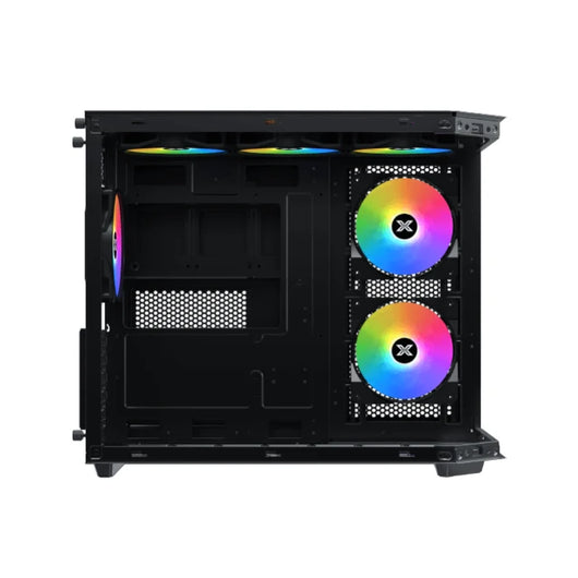 Xigmatek Cubi M 3FAN Rainbow RGB Micro Tower Gaming Case Black - EN47169.