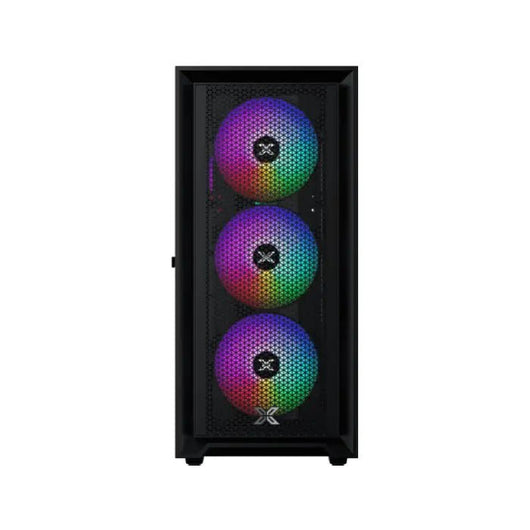 XIGMATEK SKY II 4FAN RAINBOW RGB Mid Tower Gaming Case + X-POWER 600W 80 - EN44328.