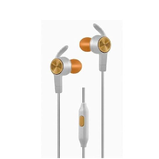 YK 800 Sport Earphone Wired Stereo Microphone White.