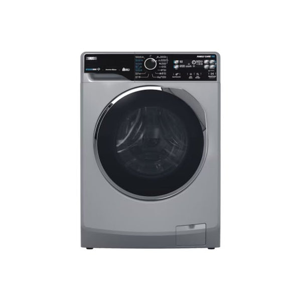 Washing machine-ZANUSSI-Fully Automatic-7KG-steammax-Inverter-1200 RPM-SILVER-Egypt-5Yrs / ZWF7221SL7.